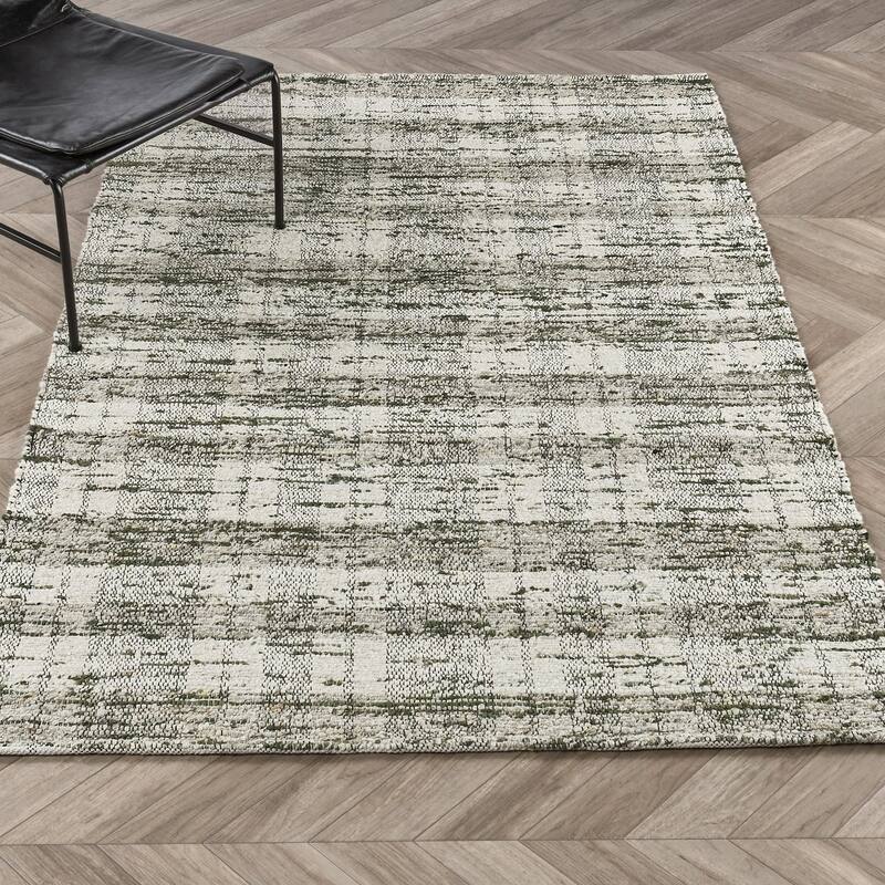 Perth Wool Blend Area Rug by Kosas Home - 8x10 - Green, Natural