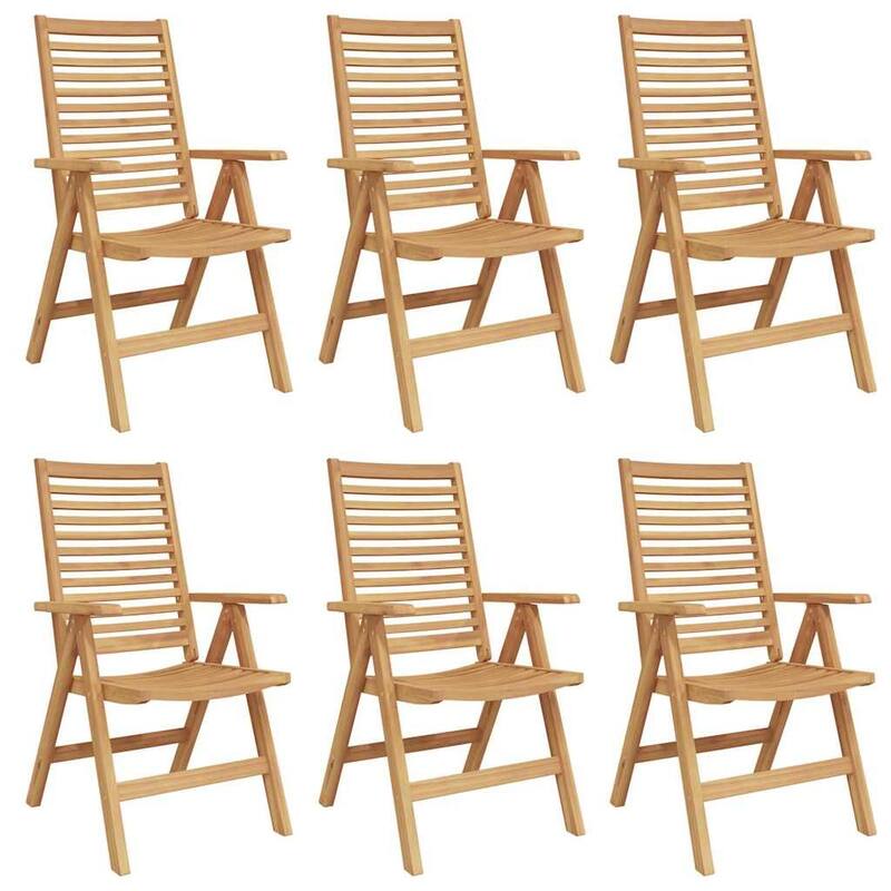 vidaXL Garden Chair Brown 52 x 64.5 x 108 cm Solid teak wood - 20.5 x 25.4 x 42.5 in