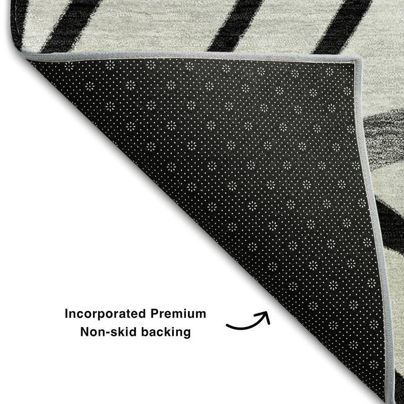 Premium Washable Super Soft Modern Palm Mayfield Rug