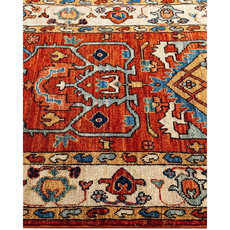 Serapi One-of-a-Kind Hand-Knotted Runner Rug - Orange, 2' 8" x 8' 2" - 2' 8" x 8' 2"