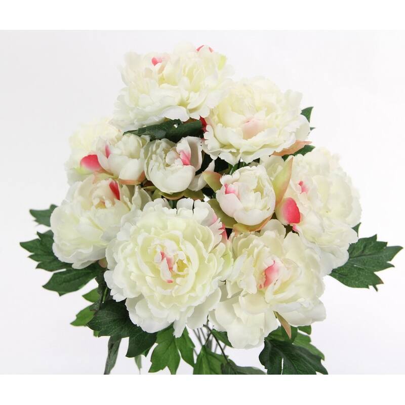 Artificial Spring Mixed Flower 11 stem Peony Bush , ABN1B013-CM