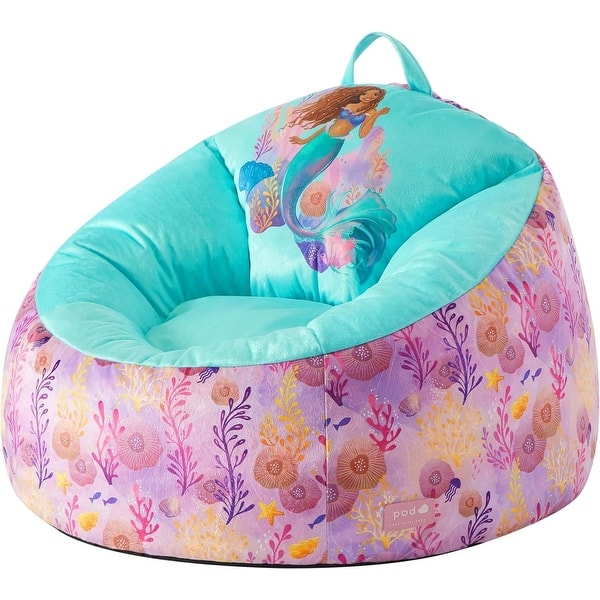 slide 2 of 6, Little Mermaid Bean Bag Chair,Kids Seating