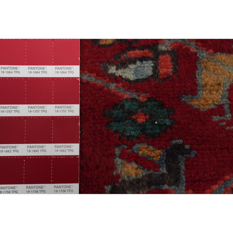 Hand Knotted Oriental 100% Wool Carpet Traditional Medallion Red Heriz Area Rug - 13' 6'' X 9' 3''