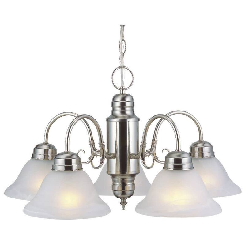 Design House Millbridge Traditional / Classic 5 Light Down Lighting 1 - Satin Nickel