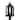1-Light Matte Black Outdoor Post Light with Clear Glass Shade - M