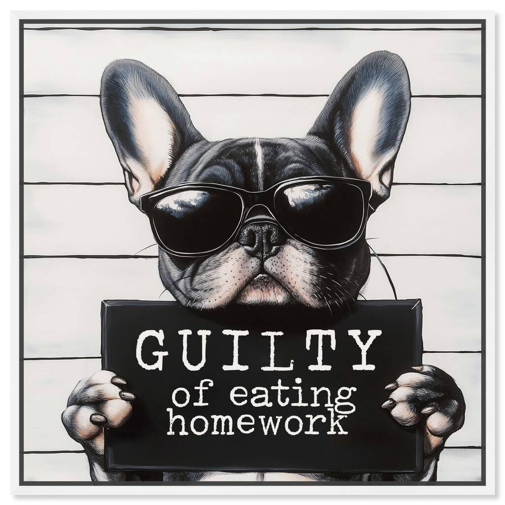 Guilty of Eating Homework Canvas by Art Remedy