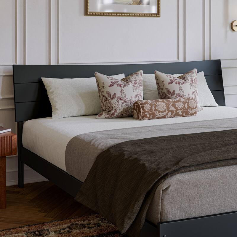 Phoenix Wood Platform Bed with Trundle