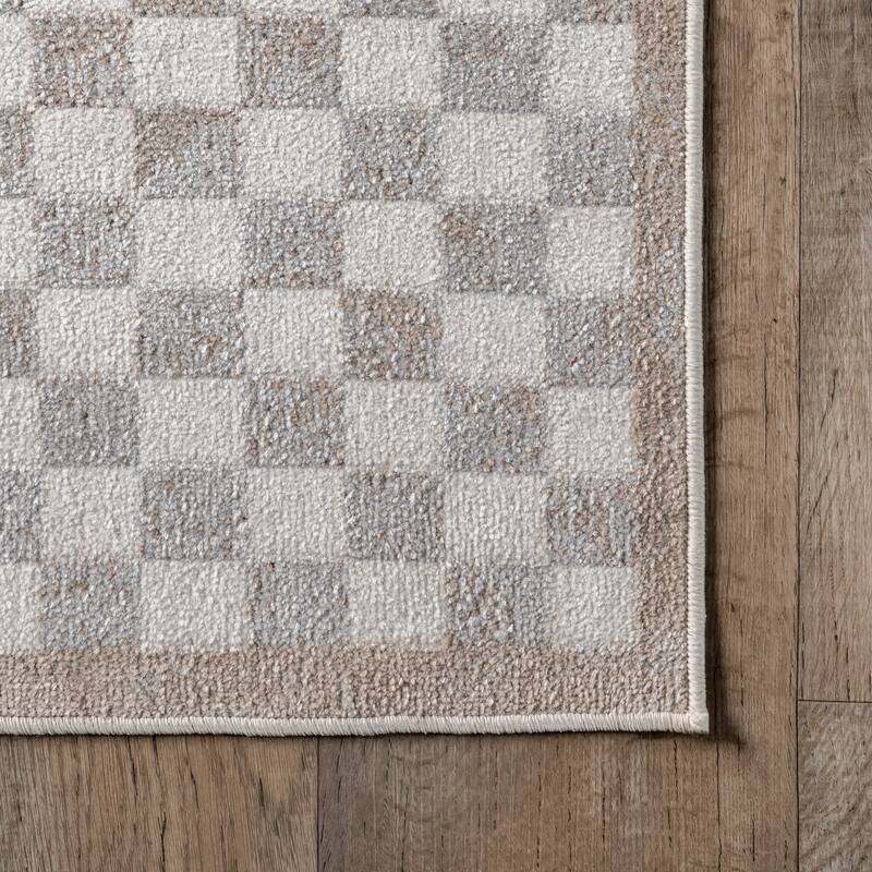 Nuloom Nikita SpinClean Faded Geometric Machine Washable Area Rug
