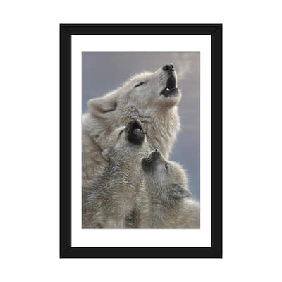 iCanvas "Wolf Singing Lessons" by Collin Bogle
