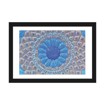iCanvas "Ancient Arab Islamic Designs. Blue Pottery, Madaba, Jordan" by William Perry