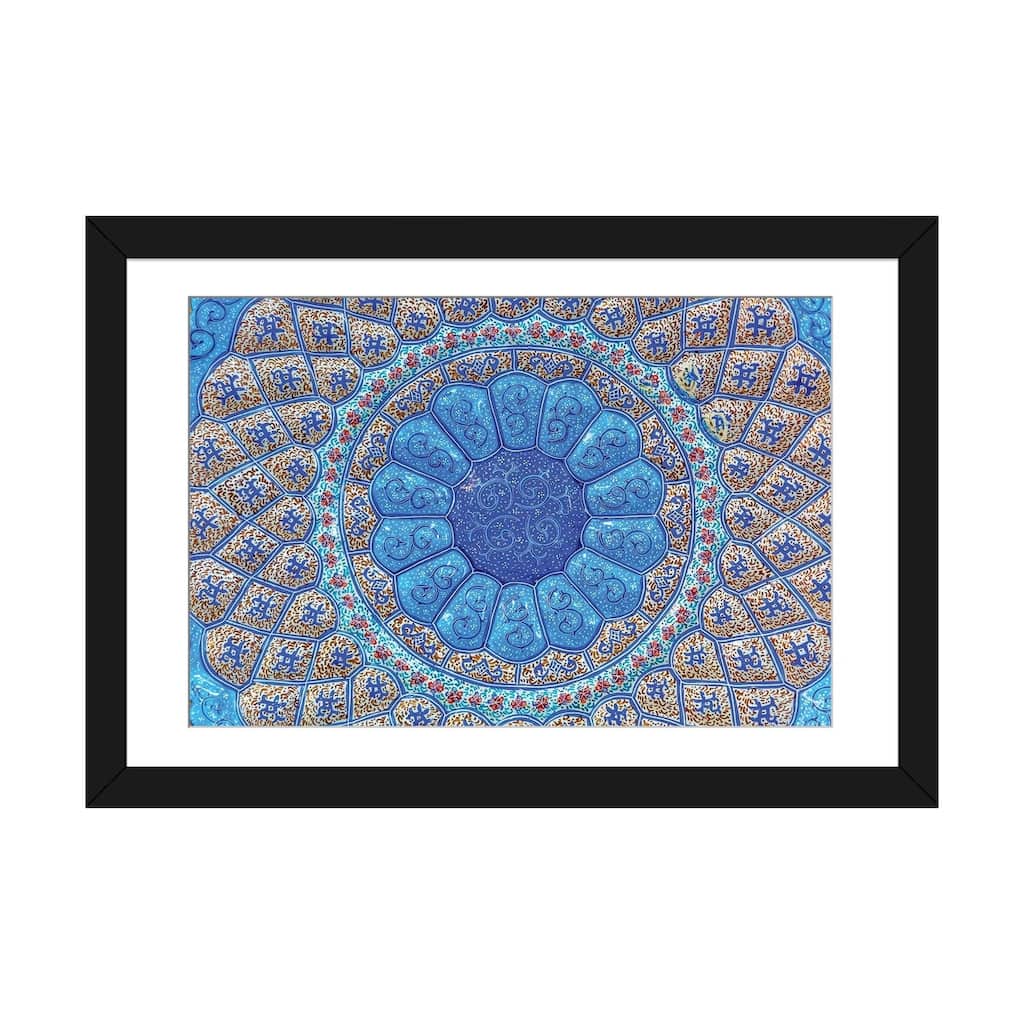 iCanvas "Ancient Arab Islamic Designs. Blue Pottery, Madaba, Jordan" by William Perry