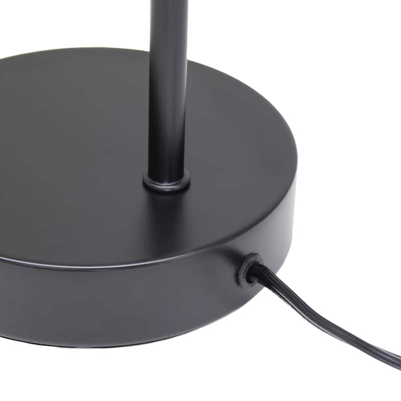Metal Desk Lamp with Glass Shade Industrial Style Lighting - 8 x 5.50 x 15.75 in. (L x W x H)