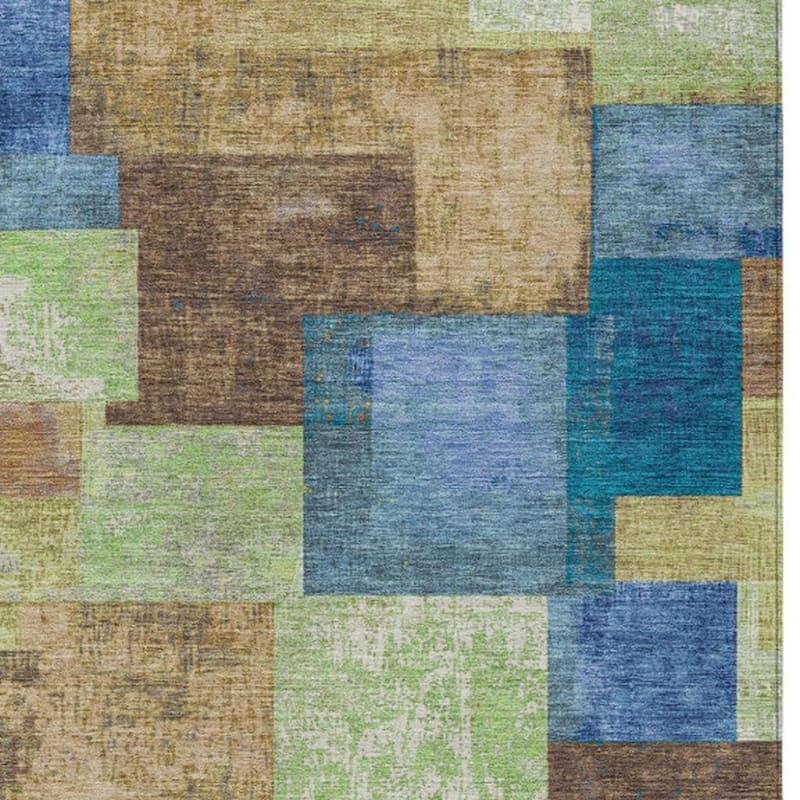 HomeRoots Geometric Traditional Rectangle Outdoor Rug