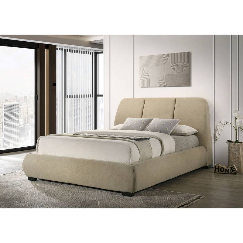 Mokena 46-inch Upholstered Platform Bed