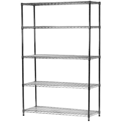 Shelving.com Chrome Wire Shelving with 5 Shelves - 18"d x 54"w