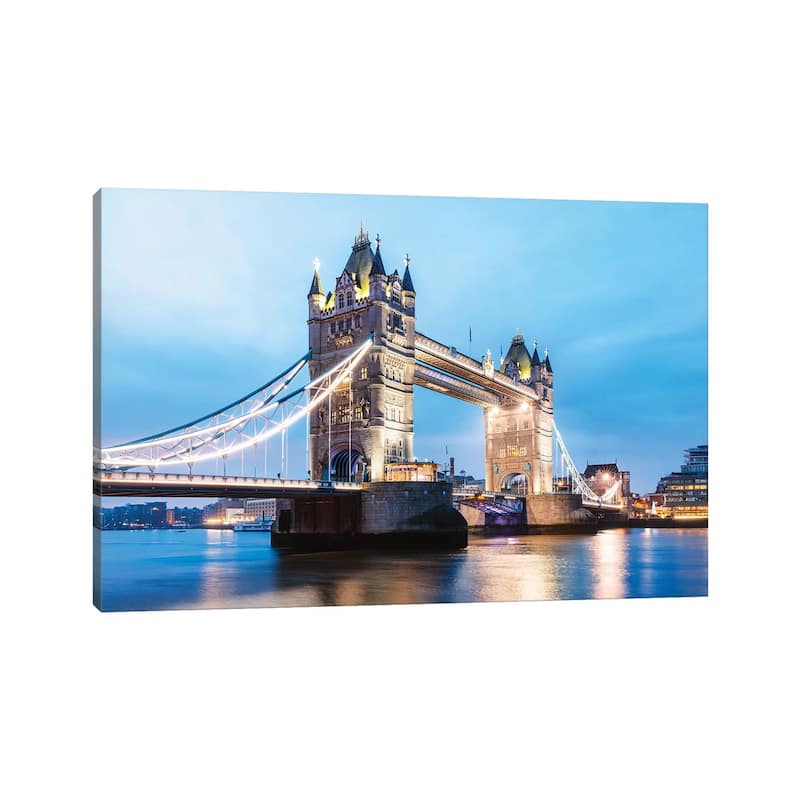iCanvas "Tower Bridge At Night, London, UK II" by Matteo Colombo Canvas Print
