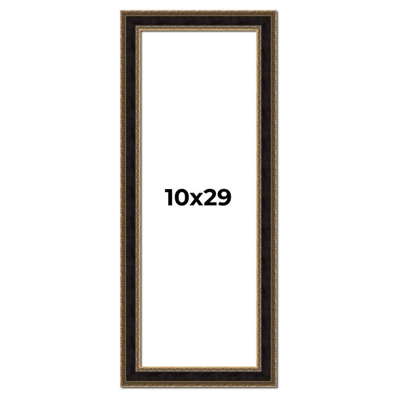 10x29 Frame Gold Antique Vintage Sold Wood Picture Frame | 1.75 Inch