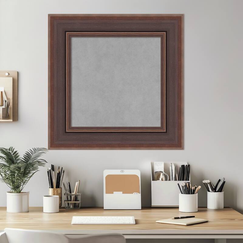 Amanti Art Moab Brown Bronze Framed Magnetic Board