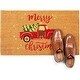 preview thumbnail 4 of 5, Merry Christmas Doormat, Coco Coir Outdoor Welcome Mat (30 x 17 Inches)
