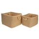 preview thumbnail 19 of 21, Modern Farmhouse Braided Mudroom Storage 12"x10"x8"/16"x12"x10" - Hazelnut