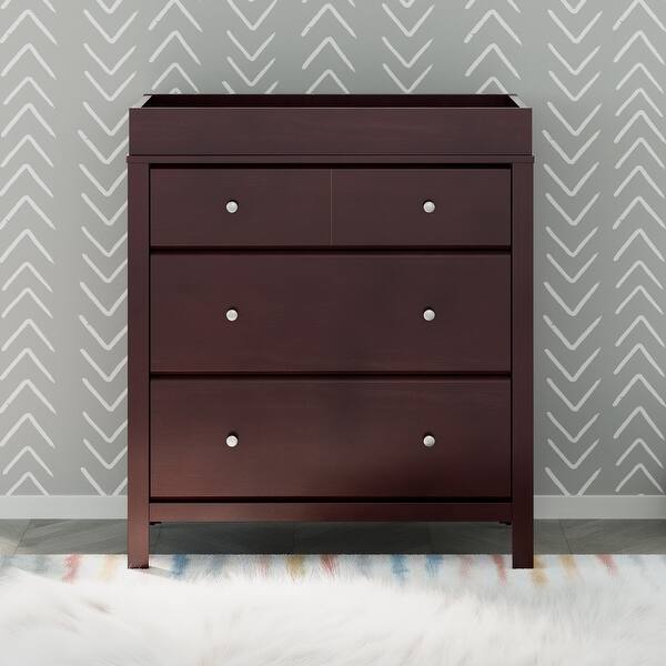 Horizon 3 Drawer Changing Table Dresser, Espresso - Bed Bath & Beyond -  36274198