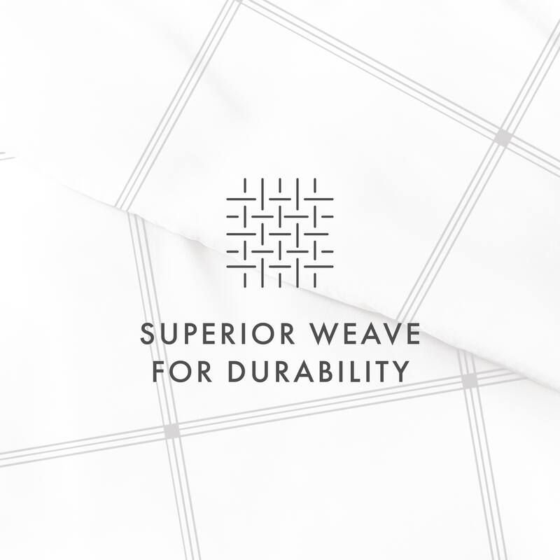 Becky Cameron Grid 3-Piece Duvet Cover Set