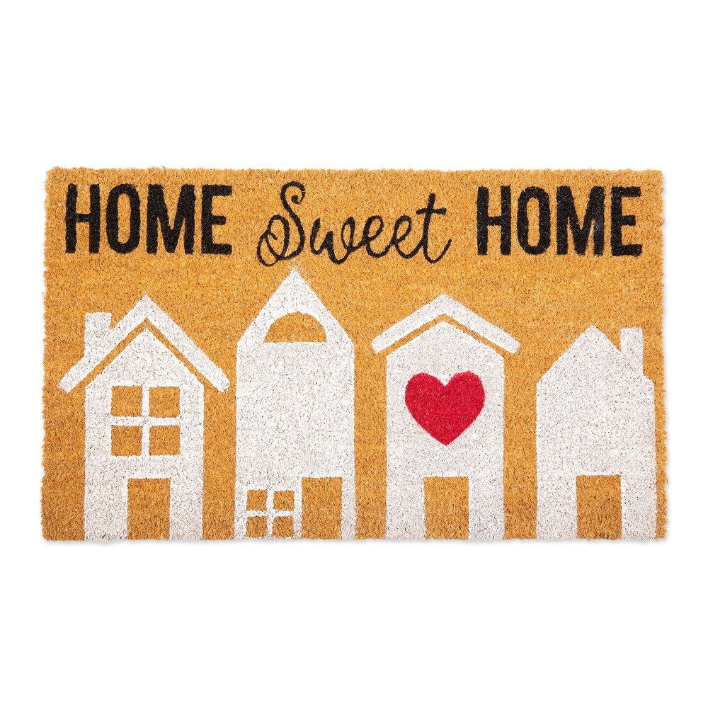 Overstockmustard Yellow And Black Home Sweet Home Doormat 18 X 30 Yellow Dailymail