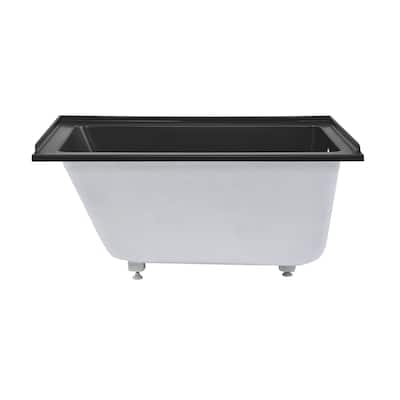 Lausanne 48" X 32" Right-Hand Drain Alcove Bathtub In Matte Black - 32x48 Right
