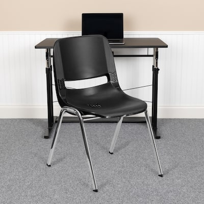 Kid's Ergonomic Shell Stack Chair with 14" Seat Height