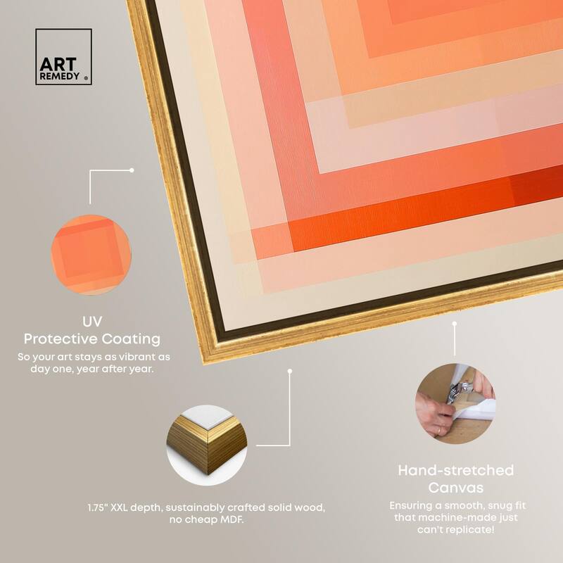 Minimal Color Blocks III Canvas by Art Remedy
