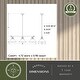 preview thumbnail 6 of 12, Akron 3L Bronze Farmhouse Linear Chandelier Island Pendant Fixture Pool Table Light - 35.75-in W x 14.25-in H x 9.75-in D