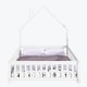 preview thumbnail 23 of 34, A floor bed with a shaped headboard and a protective fence White - Full
