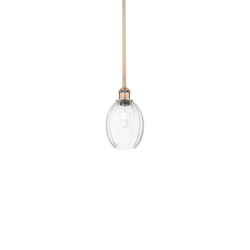 Innovations Lighting 616-1S-11-7 Preston Pendant Preston 7" Wide Mini - Antique Copper / Clear
