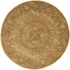 SAFAVIEH Handmade Heritage Cassondra Traditional Oriental Wool Rug - 8' x 8' Round - Light Brown/Grey