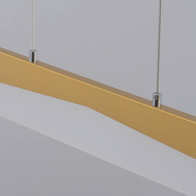 Contemporary 1-Light Integrated LED Hanging Kitchen Island Light