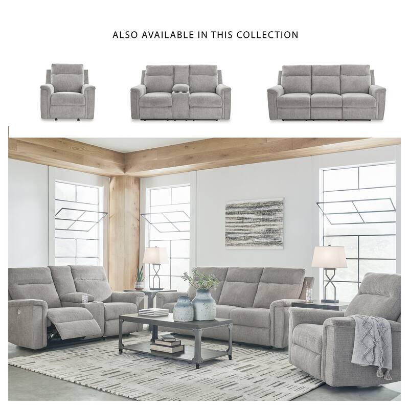 Signature Design by Ashley Barnsana Power Reclining Loveseat with Console