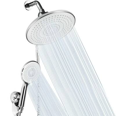 9 Inch High Pressure Rainfall Shower Head and Handheld Combo