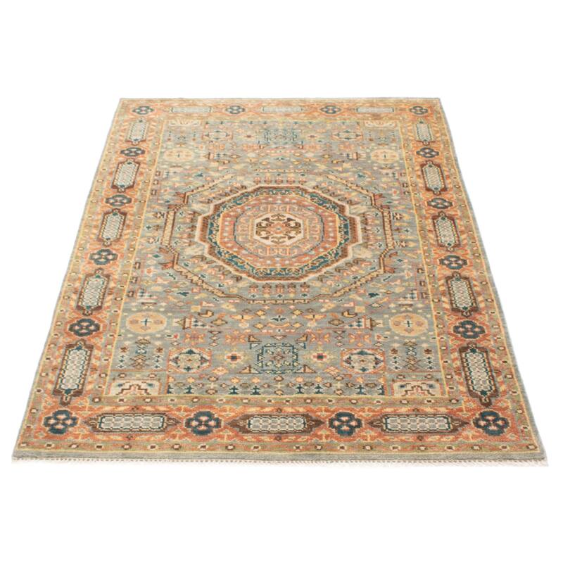 ECARPETGALLERY Hand-knotted Jules Serapi Grey Wool Rug - 5'9 x 9'0