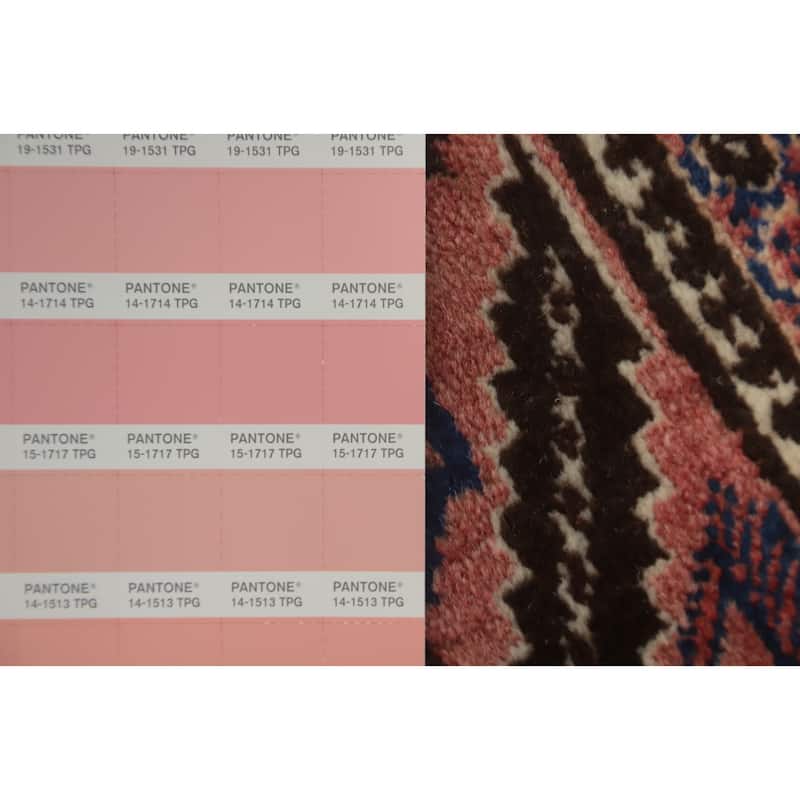 Hand Knotted Oriental 100% Wool Carpet Traditional Tribal Navy Blue & Blues Hamedan Area Rug - 6' 5'' X 3' 9''
