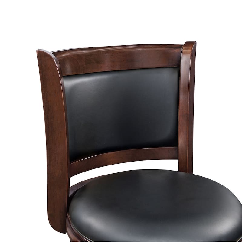 Augusta Wood Indoor Swivel Barstool