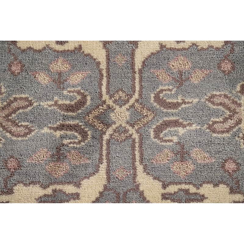 Grey Oushak Oriental Runner Rug Handmade Wool Carpet - 2'6"x 9'8"