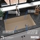preview thumbnail 45 of 68, Karran Undermount Quartz 32 in. Single Bowl Kitchen Sink Kit