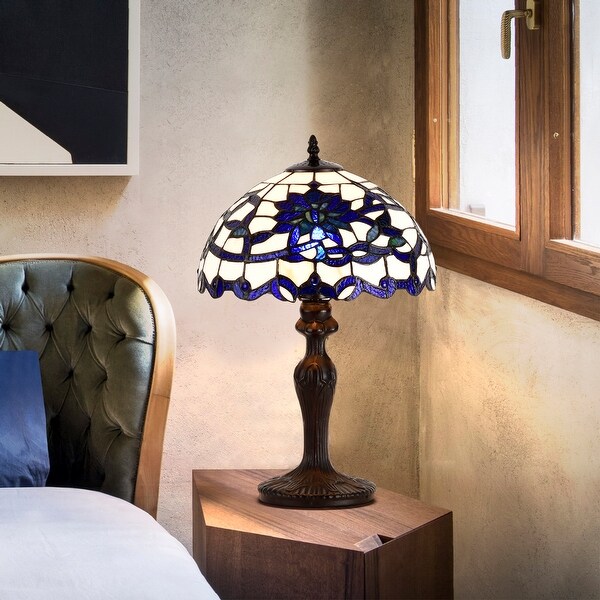 Blue and white tiffany lamp new arrivals