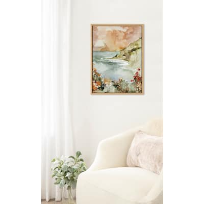 Kate and Laurel Sylvie Landscape 04 Framed Canvas by Annie Quigley