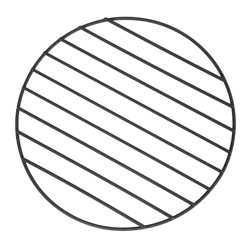30-Inch Wood-Burning Steel Fire Pits, Round Steel Firepit for Patio Backyard Garden Outdoor Heating with Spark Screen, Poker