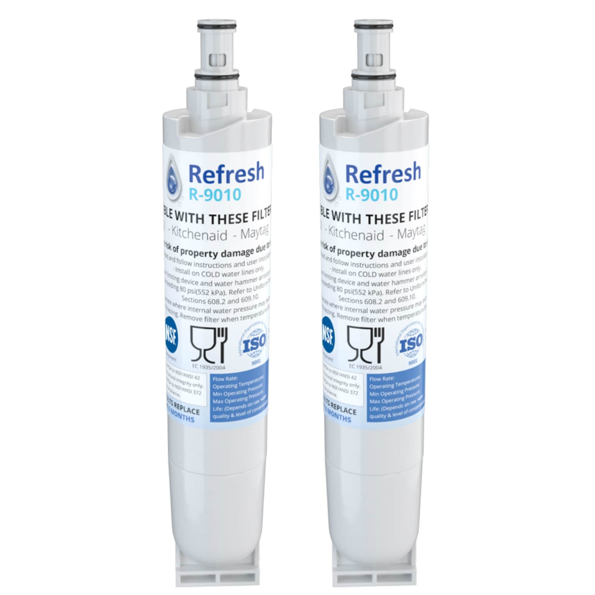 Shop Replacement Water Filter For Kenmore 51069 Refrigerator Water Filter By Refresh 2 Pack White Overstock 21588249