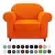 Subrtex Stretch Armchair Slipcover 1 Piece Spandex Furniture Protector - Orange