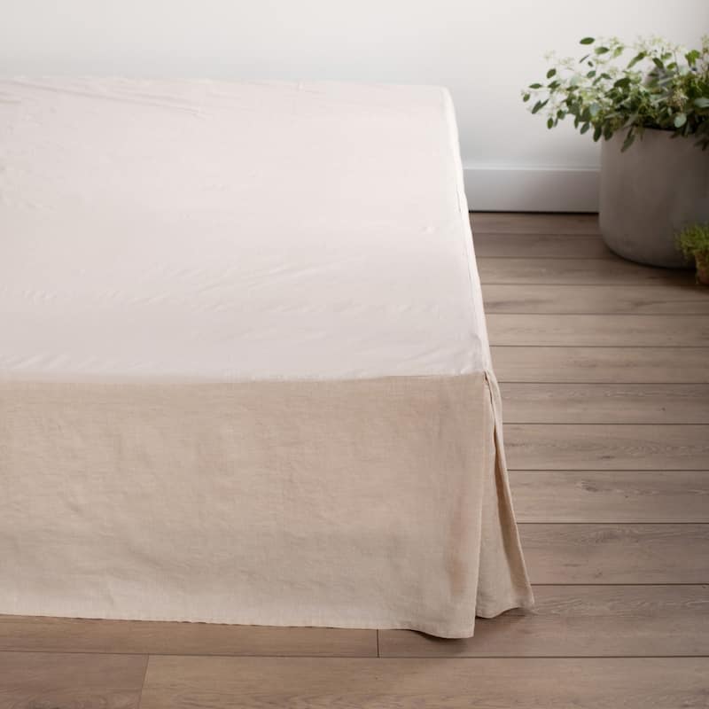 100% French Linen Bedskirt by BOKSER HOME