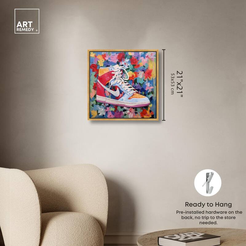 Whimsical Sneaker Canvas by Art Remedy