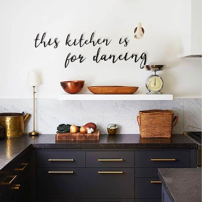 This Kitchen Is For Dancing Metal Wall Art - 5-Pieces Kitchen Decor